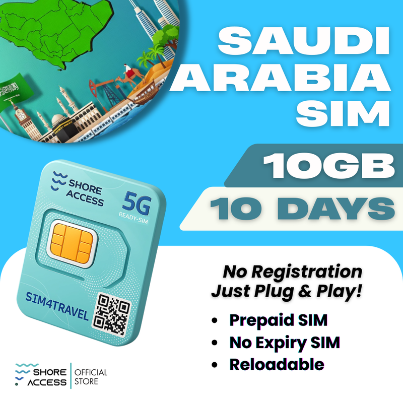 Saudi Arabia  10GB 10 Days