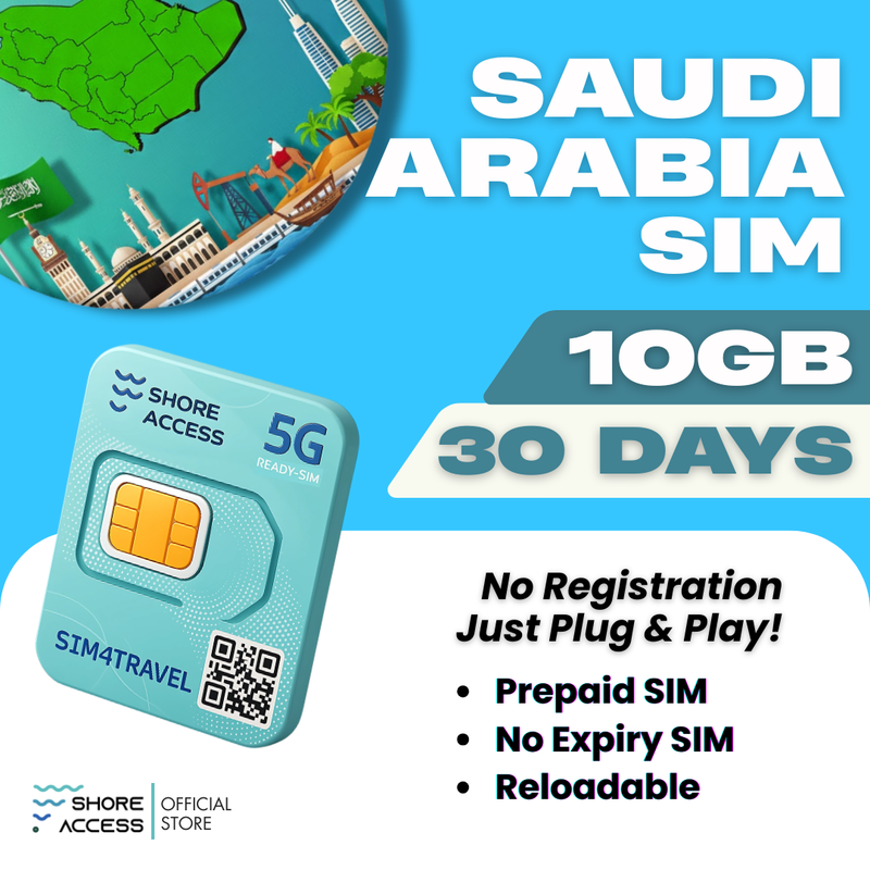 Saudi Arabia  10GB 30 Days