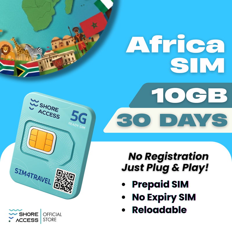 Africa  10GB 30 Days