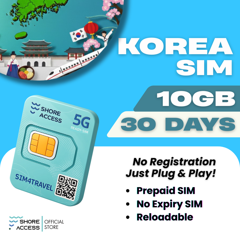Korea  10GB 30 Days