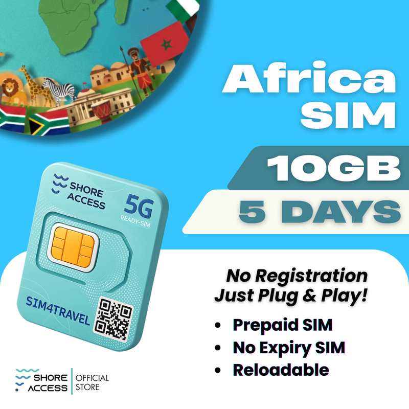Africa  10GB 5 Days
