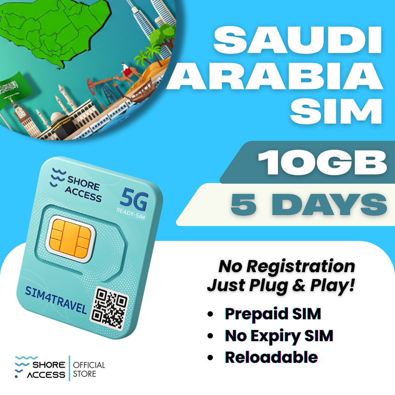 Saudi Arabia  10GB 5 Days