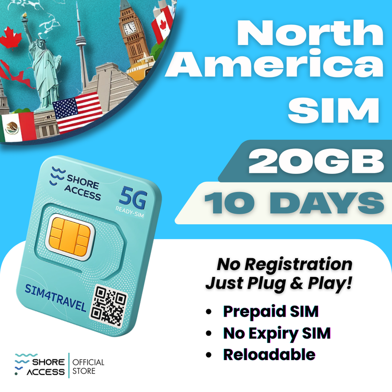 North America  5GB 5 Days