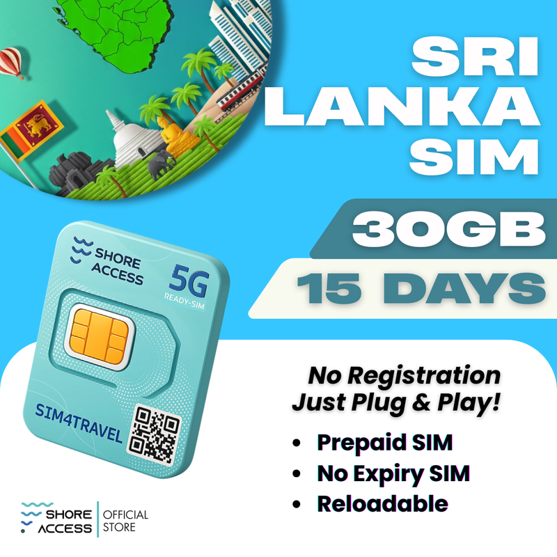 Sri Lanka 30GB 15 Days