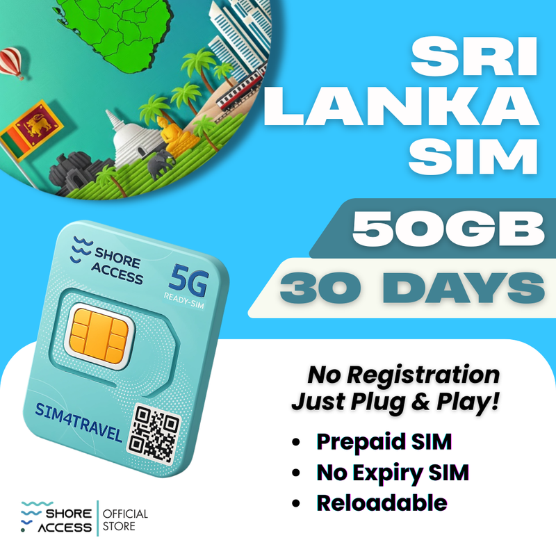 Sri Lanka 50GB 30 Days