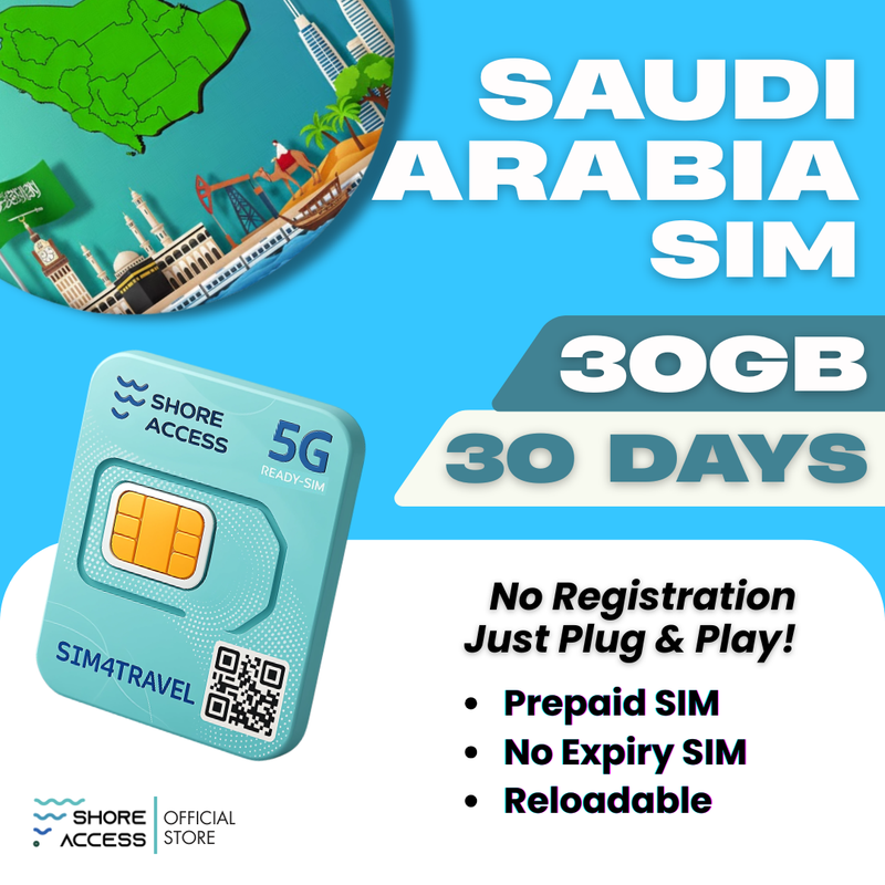 Saudi Arabia  30GB 30 Days