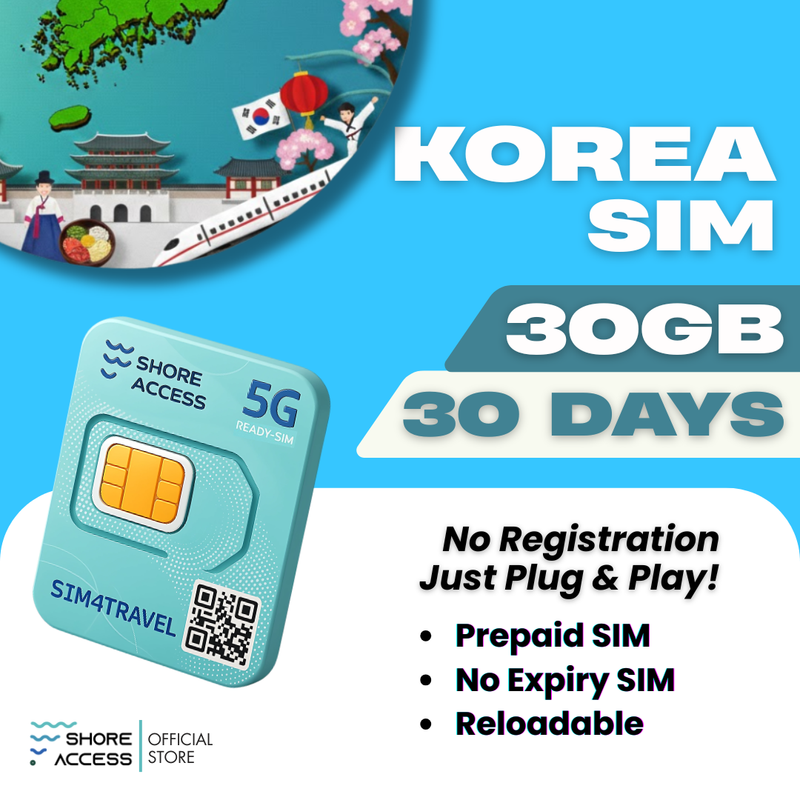 Korea  30GB 30 Days