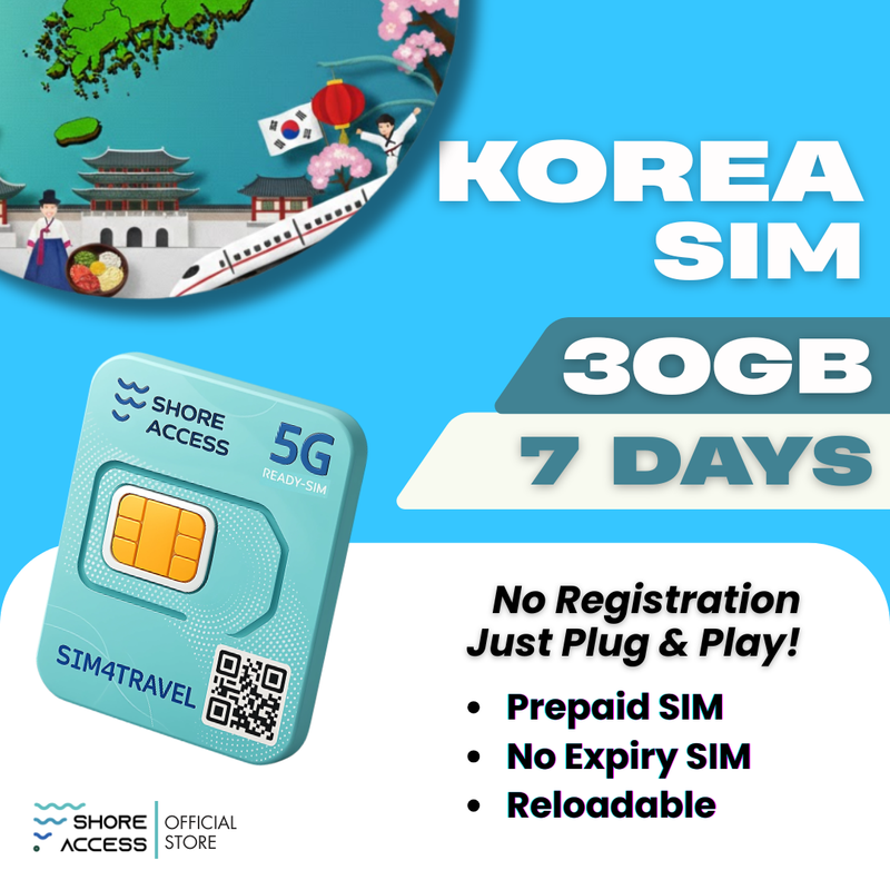 Korea  30GB 7 Days