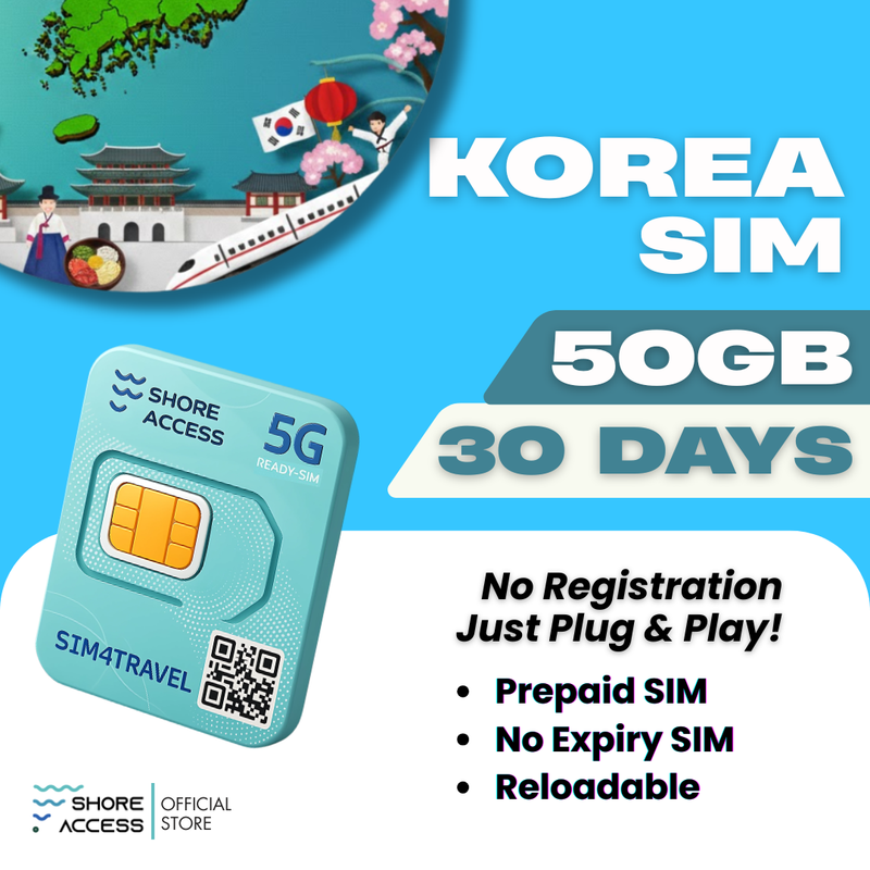 Korea  50GB 30 Days
