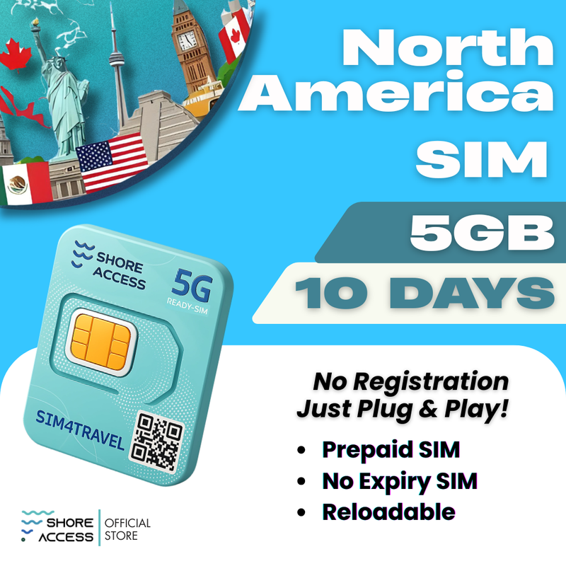 North America  5GB 5 Days