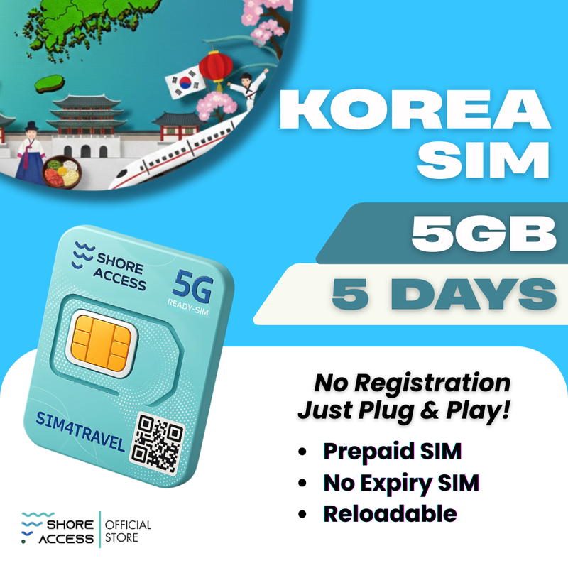 Korea  5GB 5 Days