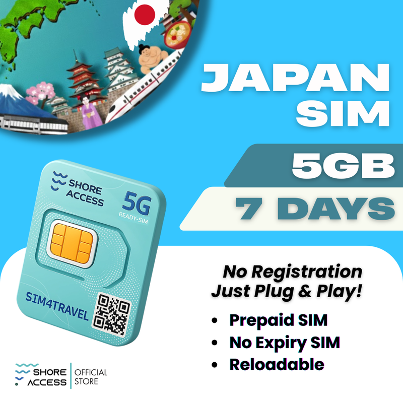 Japan  5GB 7 Days