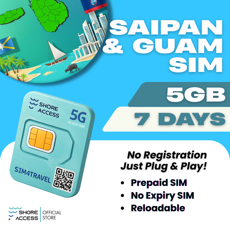 Saipan & Guam  5GB 7 Days