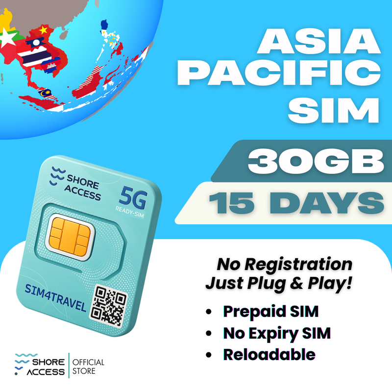 Asia- Pacific 30GB 15 Days