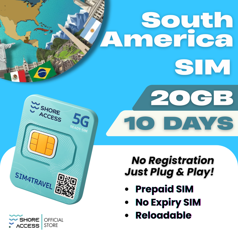 South America 20GB 10 days